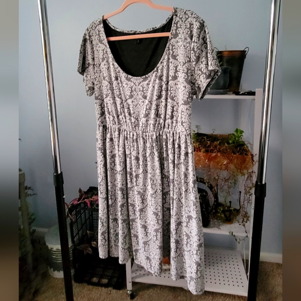 Torrid Size 1 faux lace cotton dress